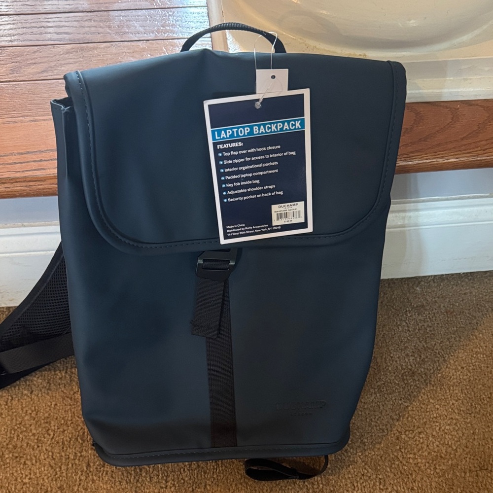 Duchamp Navy Blue Laptop Backpack